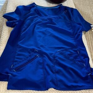 Scrub Star Royal Blue Scrub Top with Pockets